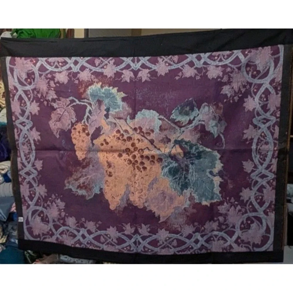 Riddle Home & Gift $100 54x42 Erin Dertner Ready for Harvest Grape Tapestry